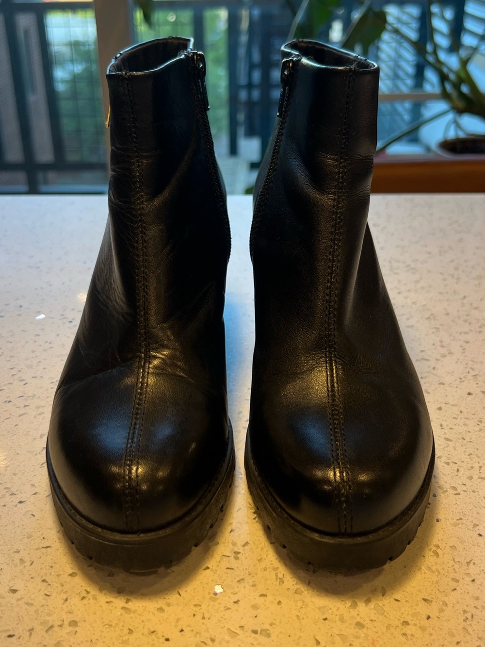 Vagabond Black Leather Ankle Booties